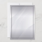 Zilveren uitnodiging voor 25-jarig huwelijksjubile (Achterkant)