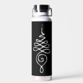 Zilveren Unalome  Waterfles (Achterkant)
