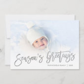 Zilveren van de groeten van het seizoen de Bekledi Feestdagenkaart (Voorkant)