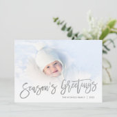 Zilveren van de groeten van het seizoen de Bekledi Feestdagenkaart (Staand voorkant)