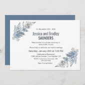 Zilveren Varentrouwreceptie Kaart (Voorkant / Achterkant)