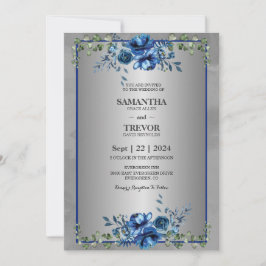 Zilveren viering van de liefde kaart