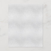 Zilveren violet paarse budget bruiloft uitnodiging (Achterkant)