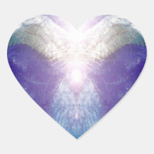 Zilveren violette engel