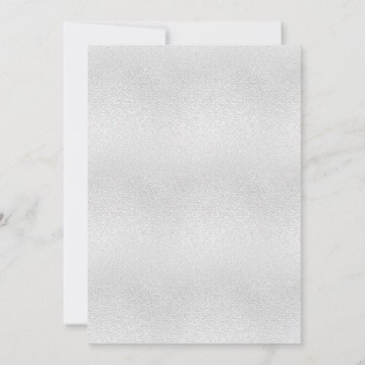 Zilveren violette paarse sprankelende bruiloft kaart (Achterkant)