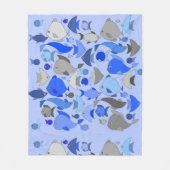 Zilveren Vis Fleece Deken (Voorkant)