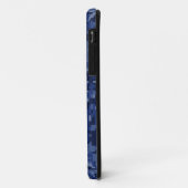 Zilveren Vissen Sterrenbeeld Navy Blauwe Digitale Case-Mate iPhone Case (Achterkant/links)
