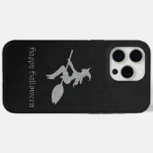 Zilveren vliegende heks Halloween Case-Mate iPhone Case (Achterkant (horizontaal))
