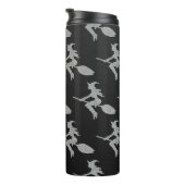 Zilveren vliegende heks Halloween Thermosbeker (Geroteerd rechts)