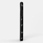 Zilveren Vlinders Case-Mate iPhone Case (Achterkant/rechts)