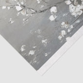 Zilveren voering etherische Parijse zwaan scene Tissuepapier (Detail)