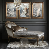 Zilveren voering Parijse Fantasy Portret & Parasol Tissuepapier