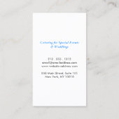 ZILVEREN VORK op DONKERGRIJS Visitekaartje (Achterkant)