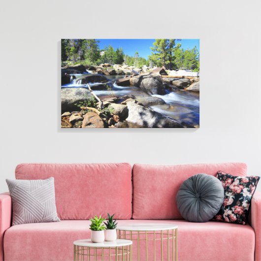 Zilveren vork van de Amerikaanse rivier, Canvas (Insitu (Woonkamer))