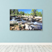 Zilveren vork van de Amerikaanse rivier, Canvas Afdruk (Insitu (Houten vloer))