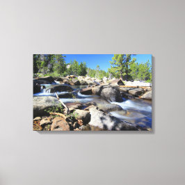 Zilveren vork van de Amerikaanse rivier, Canvas Afdruk