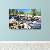 Zilveren vork van de Amerikaanse rivier, Canvas Afdruk (Insitu (Houten vloer))