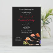 Zilveren Vorken Zakendiner Uitnodiging (Staand voorkant)