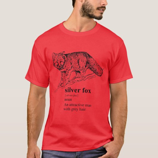 ZILVEREN VOS T-SHIRT (Voorkant)