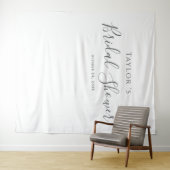 Zilveren Vrijgezellenfeest foto achtergrond Wandkleed (In Situ (horizontaal))