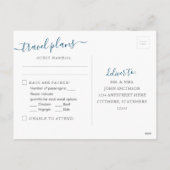 Zilveren Wereldkaart hartbestemming RSVP-Briefkaar Feestdagenkaart (Achterkant)