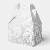 Zilveren werveling geschenkdoos bedankdoosjes (Voorkant Zijde)