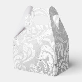 Zilveren werveling geschenkdoos bedankdoosjes