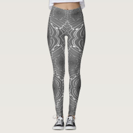 Zilveren Werveling Leggings