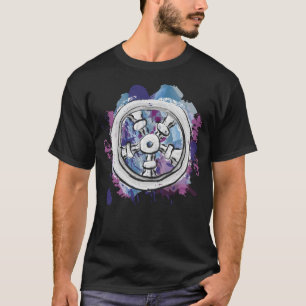 Zilveren wiel t-shirt
