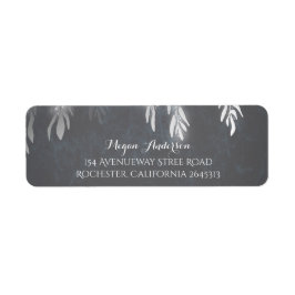 Zilveren Wilgenboom takken bruiloft Etiket