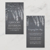 Zilveren  Willow Tree Branch String Light Visitekaartje (Voorkant / Achterkant)