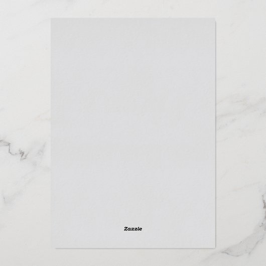 Zilveren Winter onederland Folie Uitnodiging (Achterkant)