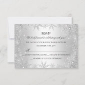 Zilveren Winter Wonderland Kerstvakantie RSVP (Voorkant)