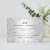 Zilveren Winter Wonderland Kerstvakantie RSVP (Staand voorkant)