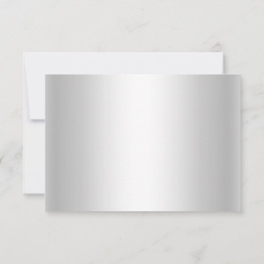 Zilveren Winter Wonderland Kerstvakantie RSVP (Achterkant)