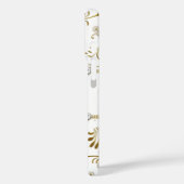 Zilveren Wit Goud Diamanten Juweel Bloemen Case-Mate iPhone Case (Achterkant / Links)