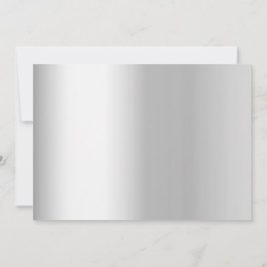 Zilveren witte bloemen kant verjaardag save the date (Achterkant)