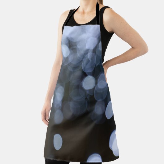 Zilveren, witte bokeh nacht achtergrond. schort (Insitu)