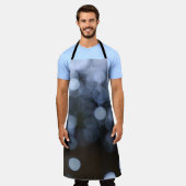 Zilveren, witte bokeh nacht achtergrond. schort (Gedragen)