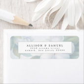 Zilveren witte hondenbloesem etiket (Insitu)