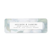 Zilveren witte hondenbloesem etiket (Voorkant)