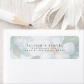 Zilveren witte hondenbloesem etiket (Insitu)