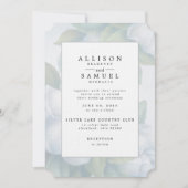 Zilveren witte hondenbloesem kaart (Voorkant)