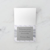 Zilveren, Witte Sterren & het Huwelijk van Bedankkaart (Binnen)