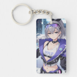 Zilveren Wolf fanart 1 Sleutelhanger