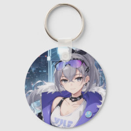 Zilveren Wolf fanart 1 Sleutelhanger