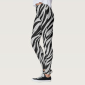 Zilveren zebra leggings (Links)