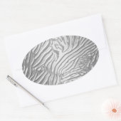 Zilveren Zebra Party Favoriet Label Envelope Seal (Envelop)