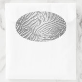 Zilveren Zebra Party Favoriet Label Envelope Seal (Tas)