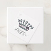 Zilveren Zee Zeemeermin Bedankjes Labels (In situ)